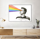 Geordi Sees the Rainbow by Olga Shvartsur on GIANT ART - black mixed media