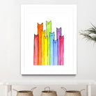 Rainbow of Cats by Olga Shvartsur on GIANT ART - pink mixed media