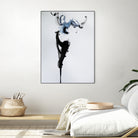 Fashion watercolor portrait by enmo enmo lin on GIANT ART - white photo illustration