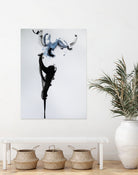 Fashion watercolor portrait by enmo enmo lin on GIANT ART - white photo illustration