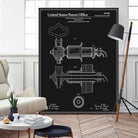 Beer Faucet Patent - Black by Finlay McNevin on GIANT ART - black typography