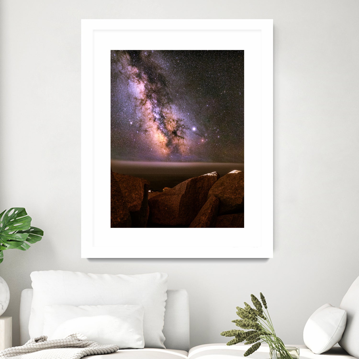 Peggy's Cove Milky Way by Lorenzo Bustillo on GIANT ART - gray photo illustration