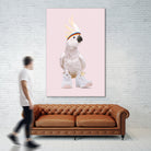 SNEAKER COCKATOO by Jonas Loose on GIANT ART - pink photo manipulation