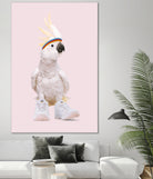 SNEAKER COCKATOO by Jonas Loose on GIANT ART - pink photo manipulation