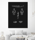 Toy Figure Patent v2 - Black by Finlay McNevin on GIANT ART - black typography