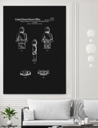 Toy Figure Patent v2 - Black by Finlay McNevin on GIANT ART - black typography