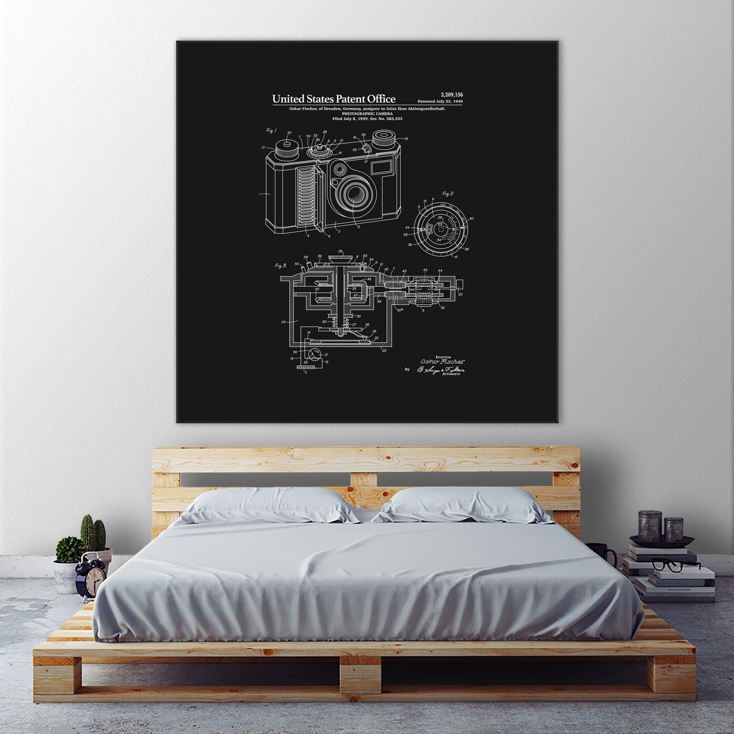 Camera Patent - Black by Finlay McNevin on GIANT ART - black typography