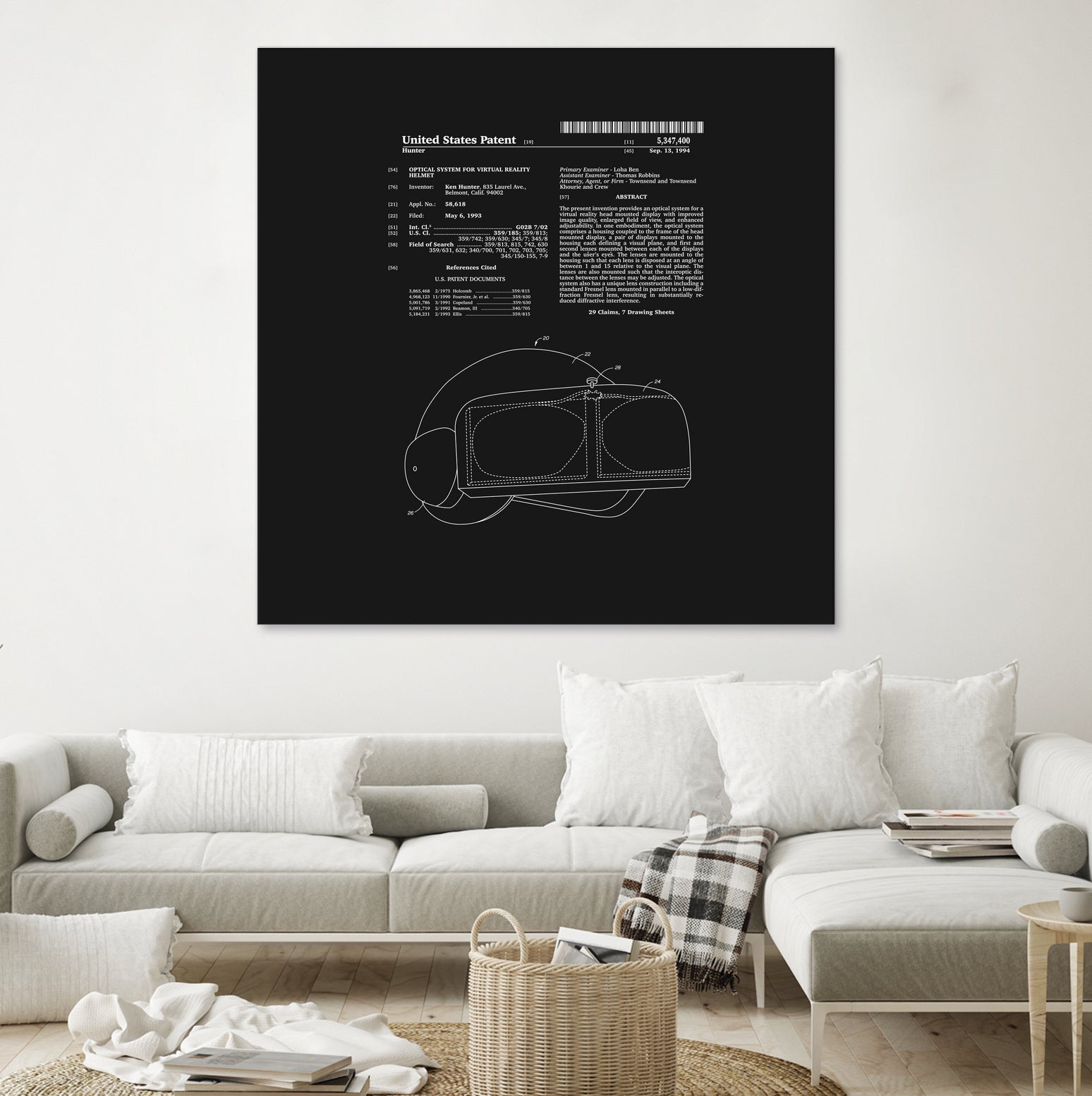 Virtual Reality Helmet Patent - Black by Finlay McNevin on GIANT ART - black typography