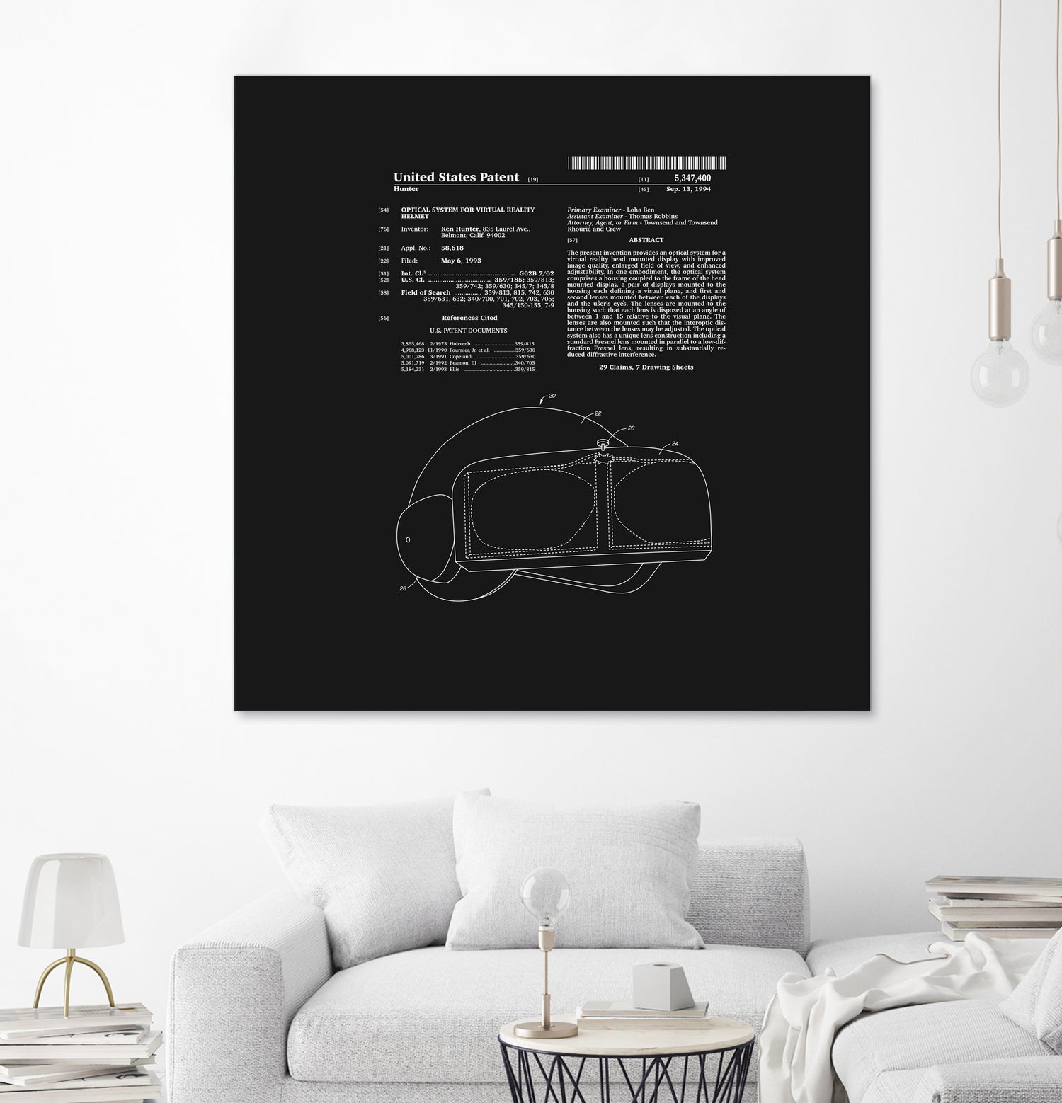 Virtual Reality Helmet Patent - Black by Finlay McNevin on GIANT ART - black typography