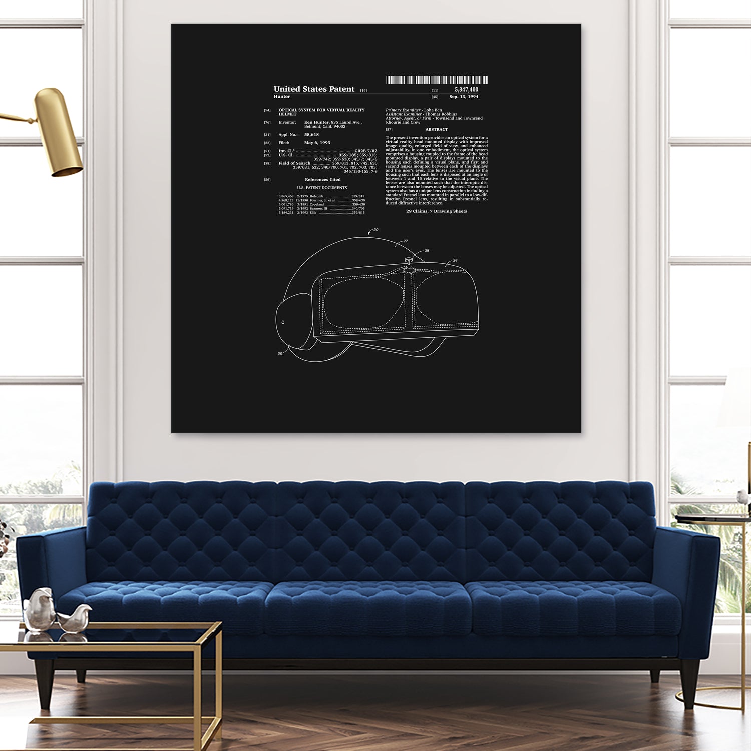 Virtual Reality Helmet Patent - Black by Finlay McNevin on GIANT ART - black typography