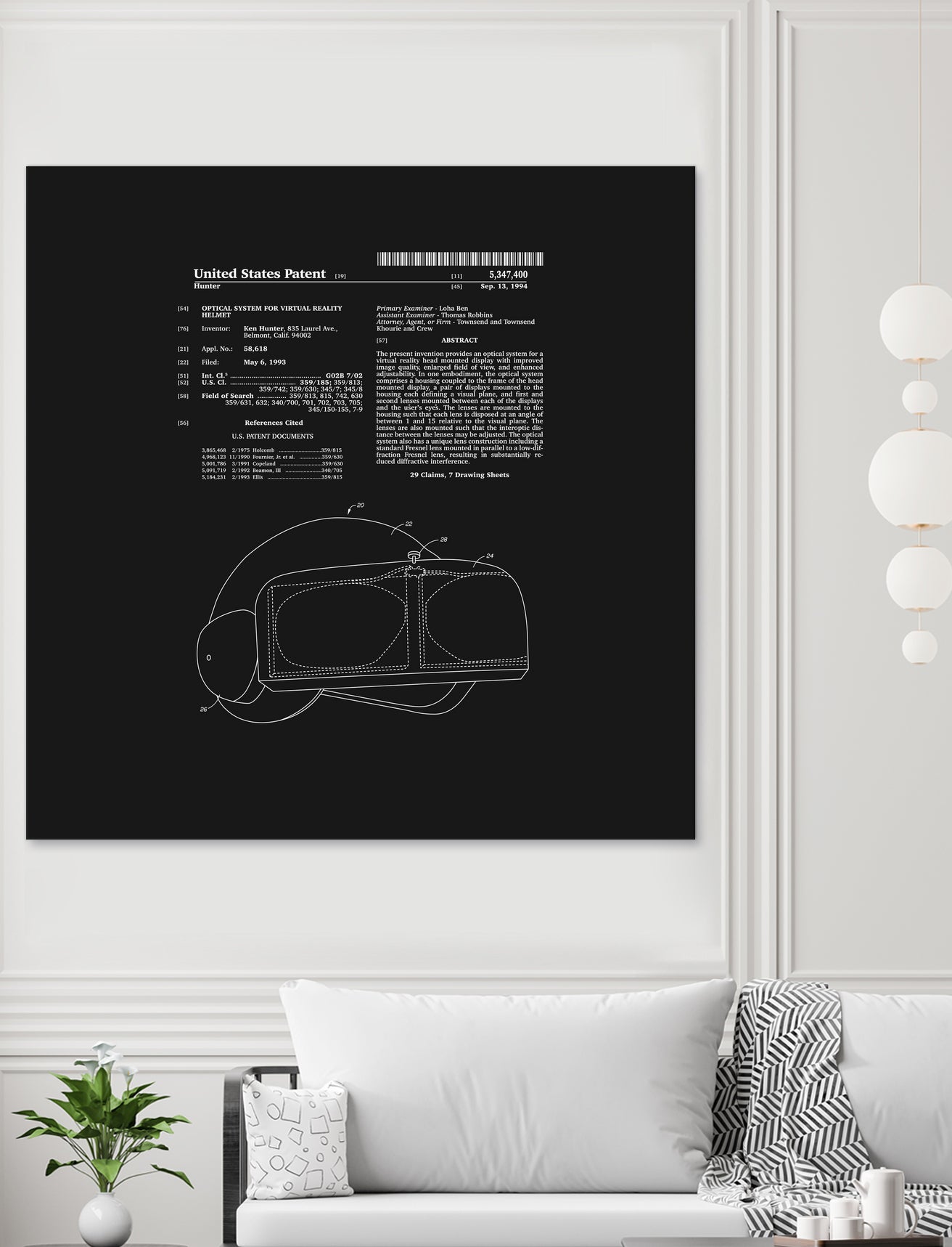 Virtual Reality Helmet Patent - Black by Finlay McNevin on GIANT ART - black typography