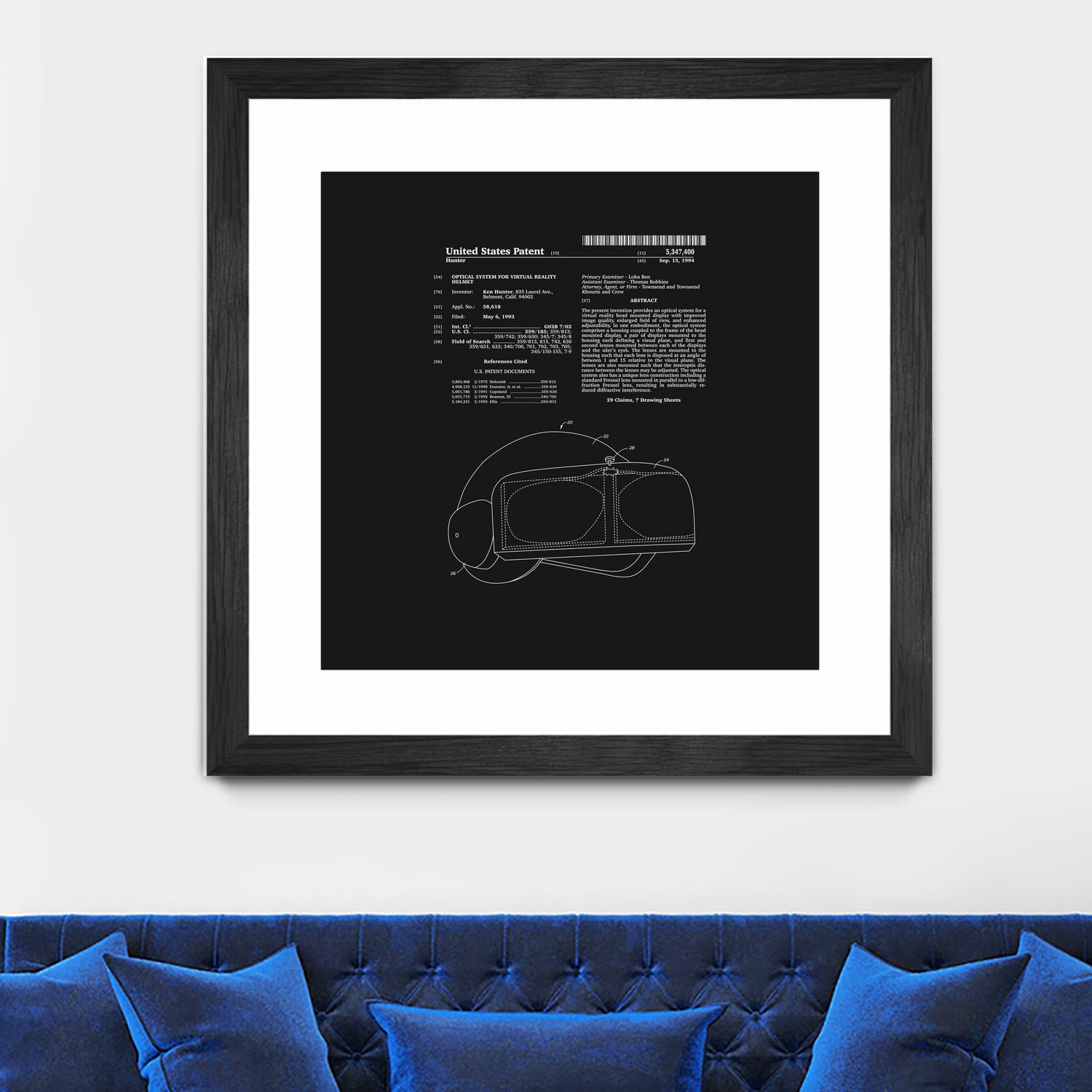 Virtual Reality Helmet Patent - Black by Finlay McNevin on GIANT ART - black typography