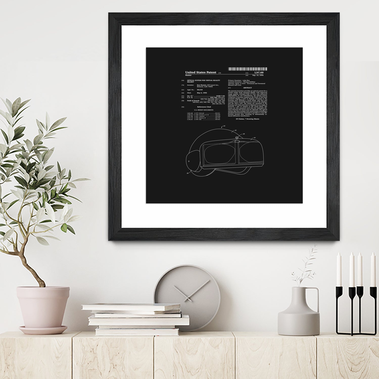 Virtual Reality Helmet Patent - Black by Finlay McNevin on GIANT ART - black typography