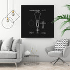 Stethoscope Patent - Black by Finlay McNevin on GIANT ART - black typography