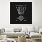 Coffee Press Patent - Black by Finlay McNevin on GIANT ART - black typography