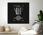 Coffee Press Patent - Black by Finlay McNevin on GIANT ART - black typography