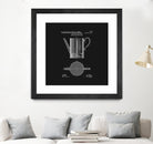 Coffee Press Patent - Black by Finlay McNevin on GIANT ART - black typography