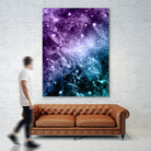 Purple Teal Galaxy Nebula Dream #4 #decor #art by Anita & Bella Jantz on GIANT ART - fuchsia photo illustration