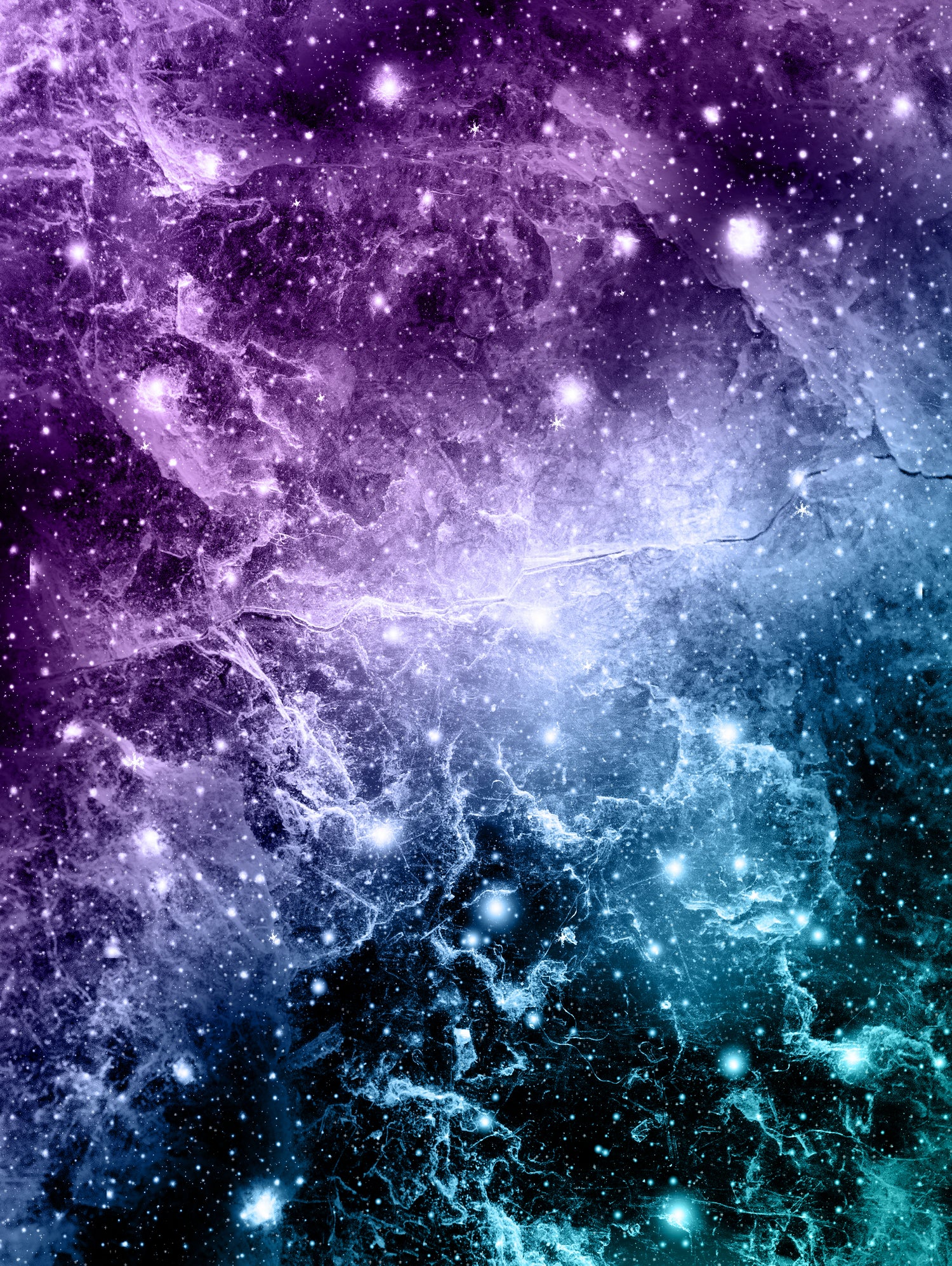 Purple Teal Galaxy Nebula Dream #4 #decor #art by Anita & Bella Jantz on GIANT ART - fuchsia photo illustration