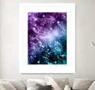 Purple Teal Galaxy Nebula Dream #4 #decor #art by Anita & Bella Jantz on GIANT ART - fuchsia photo illustration