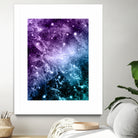 Purple Teal Galaxy Nebula Dream #4 #decor #art by Anita & Bella Jantz on GIANT ART - fuchsia photo illustration