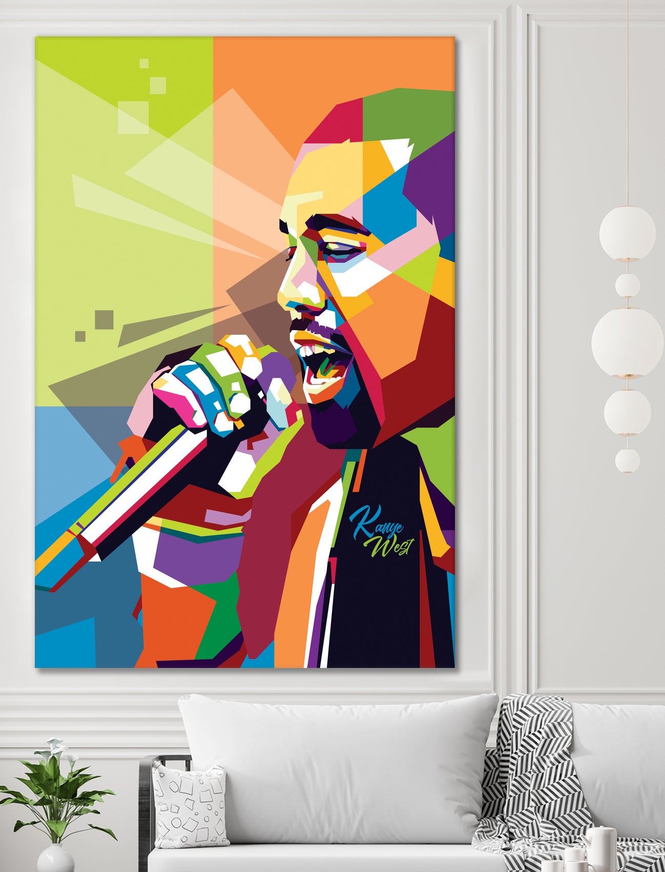 Kanye West by Ahmad Taufiq on GIANT ART - white digital drawing