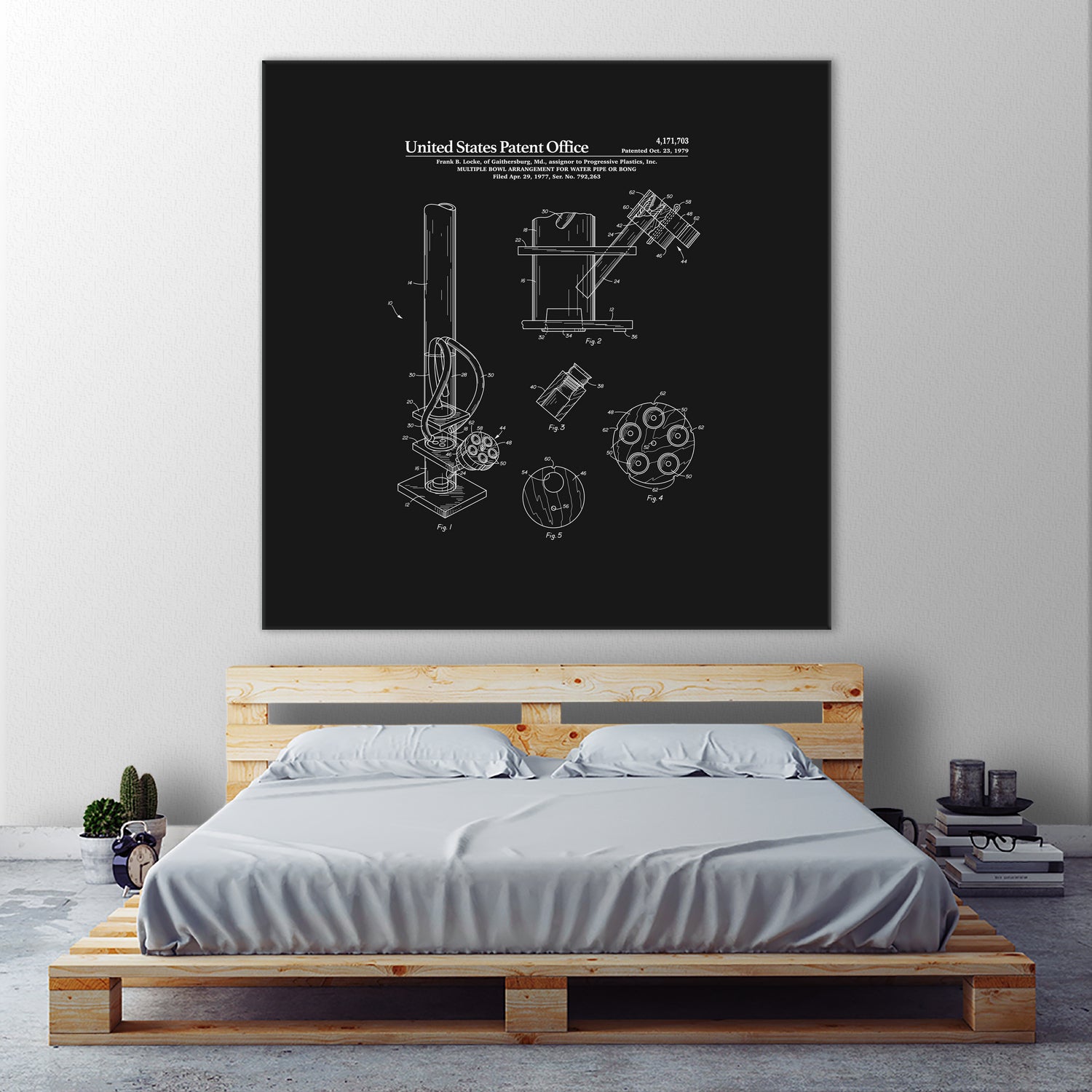 Bong Patent - Black by Finlay McNevin on GIANT ART - black typography