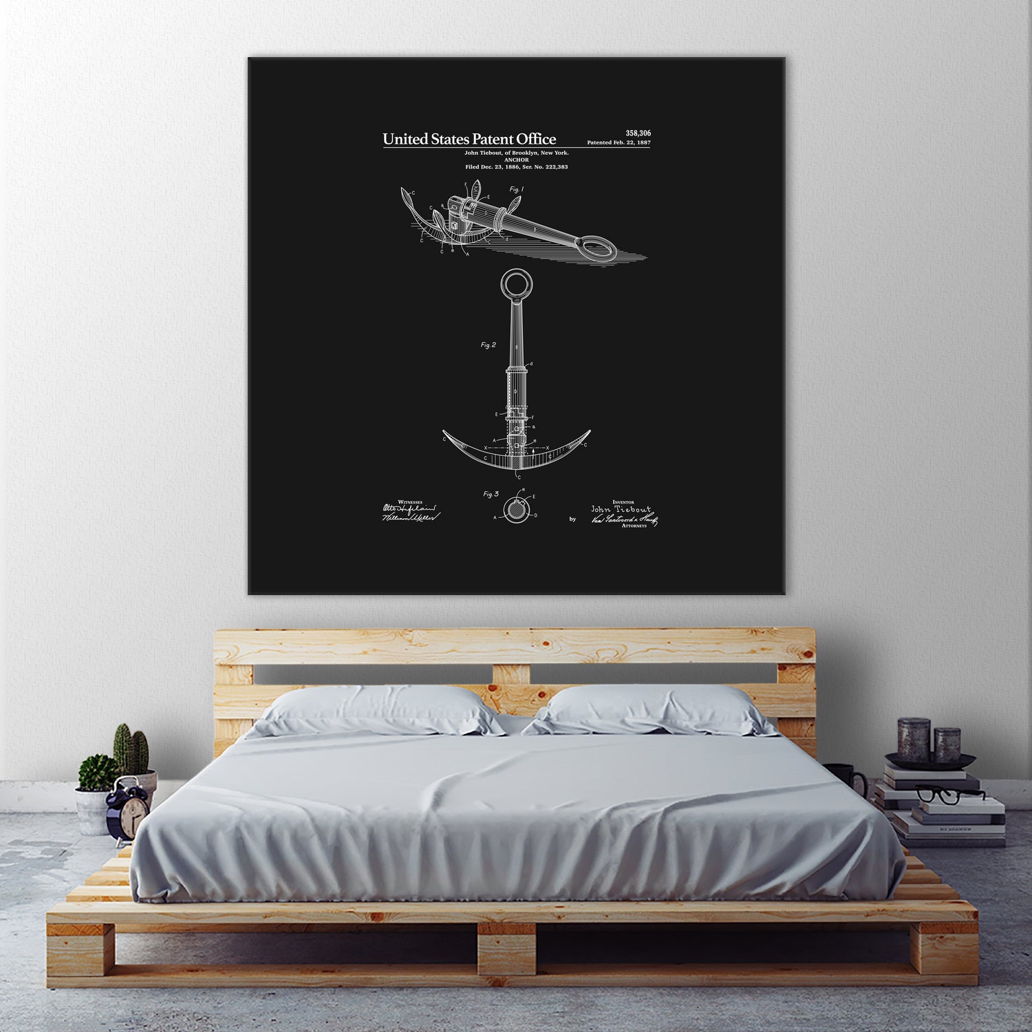 Anchor Patent - Black by Finlay McNevin on GIANT ART - black typography