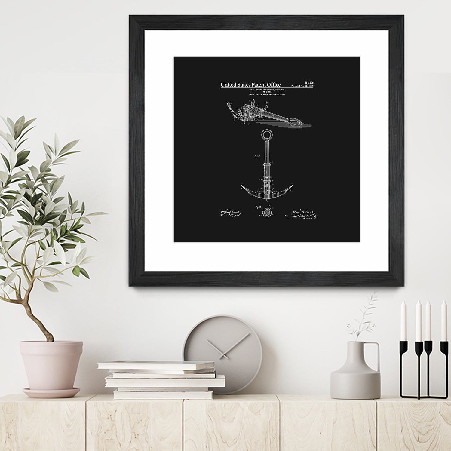 Anchor Patent - Black by Finlay McNevin on GIANT ART - black typography