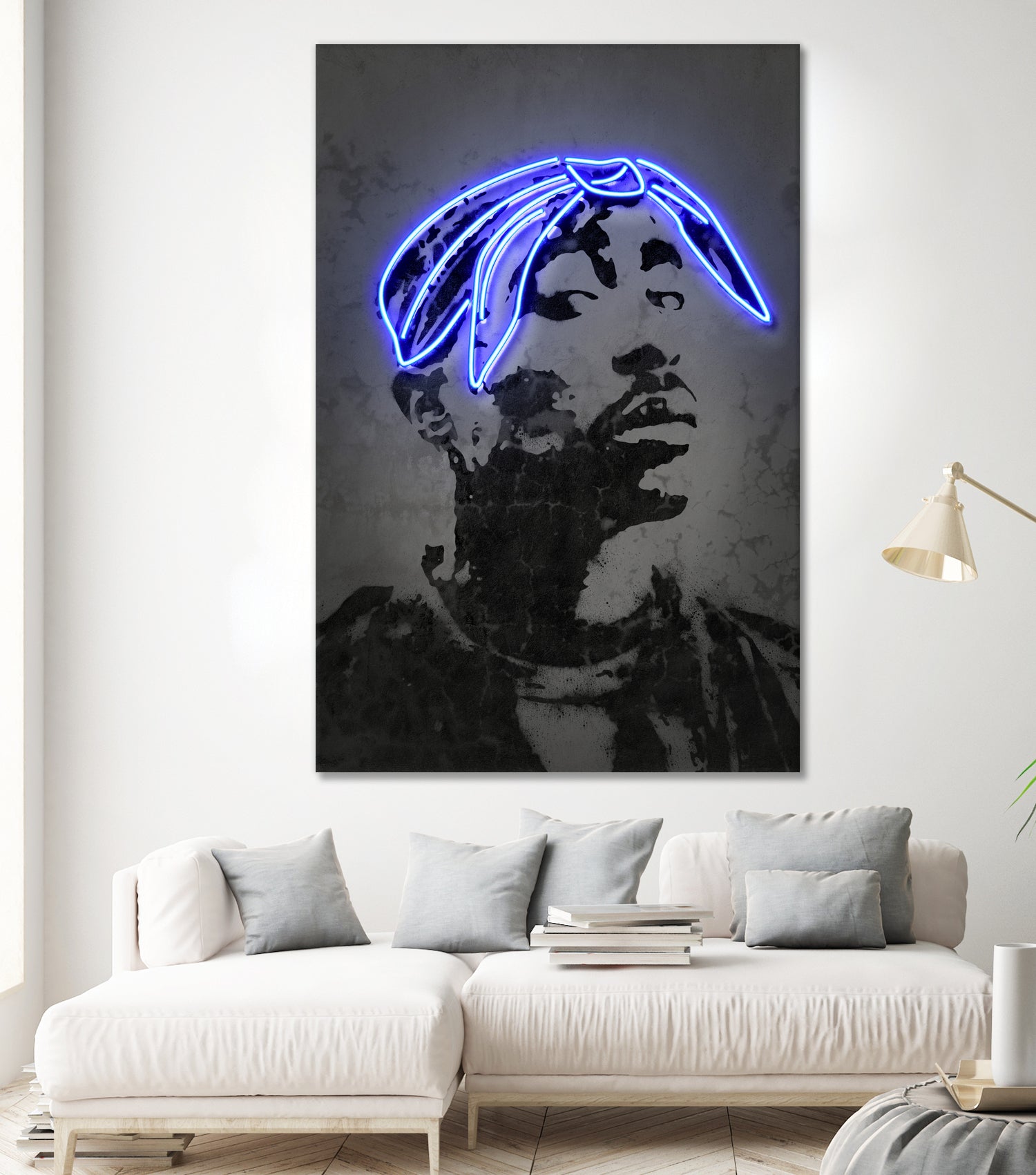 2Pac by Octavian Mihai Mielu on GIANT ART - gray photo manipulation