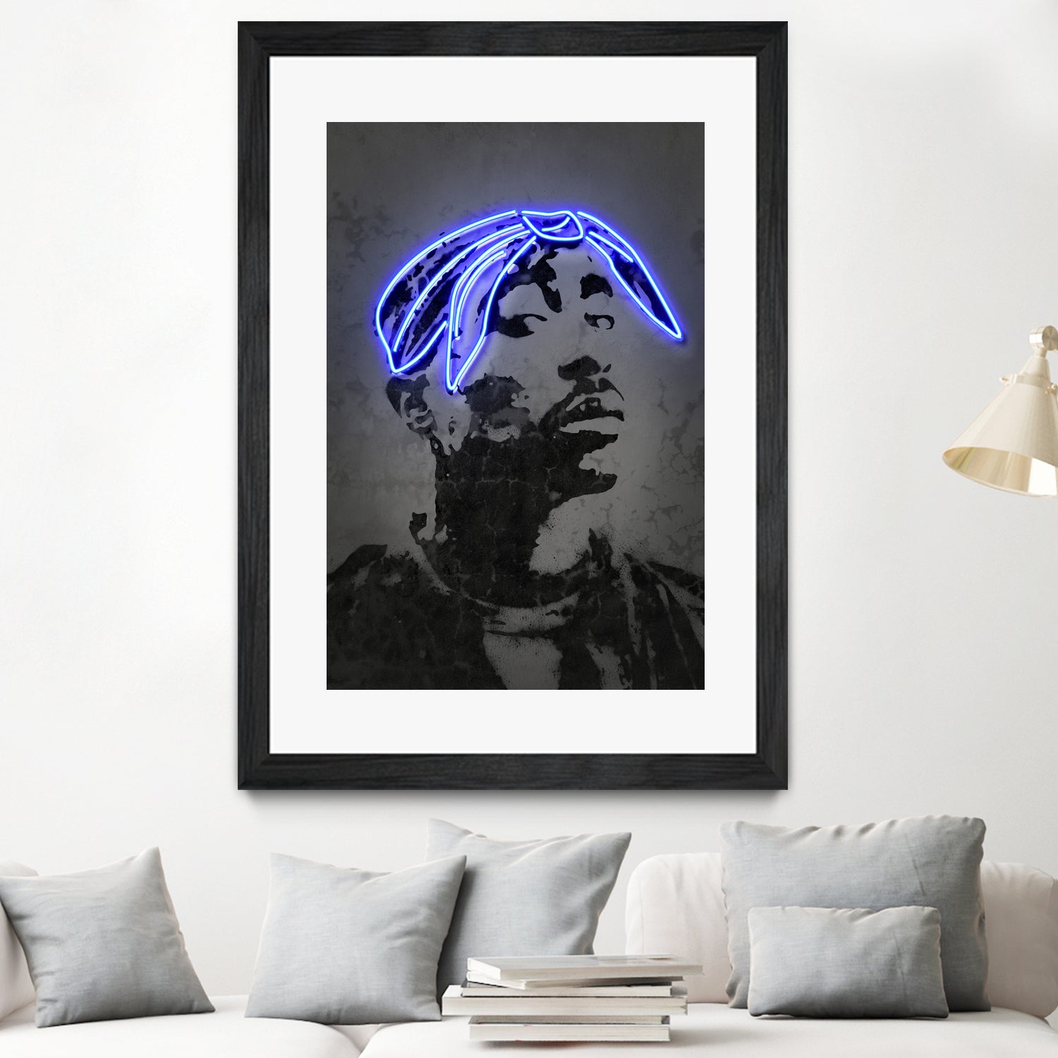 2Pac by Octavian Mihai Mielu on GIANT ART - gray photo manipulation