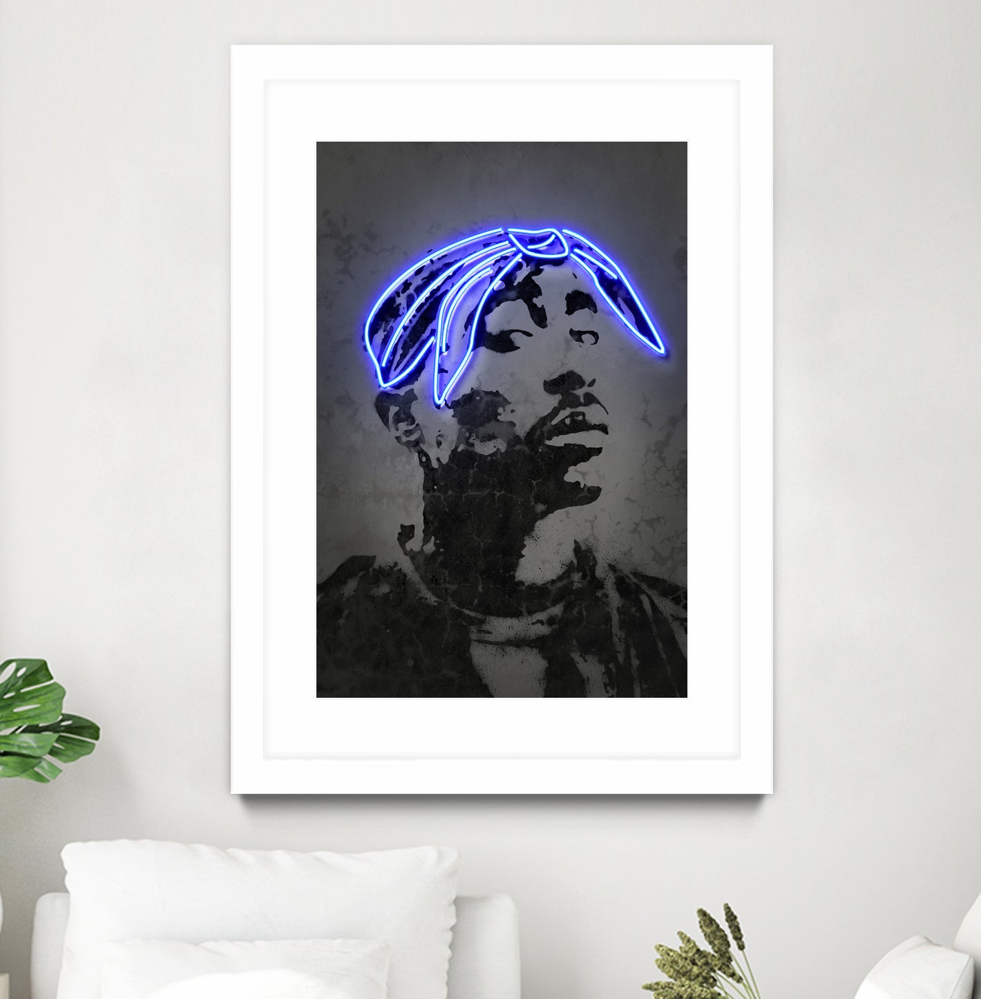 2Pac by Octavian Mihai Mielu on GIANT ART - gray photo manipulation