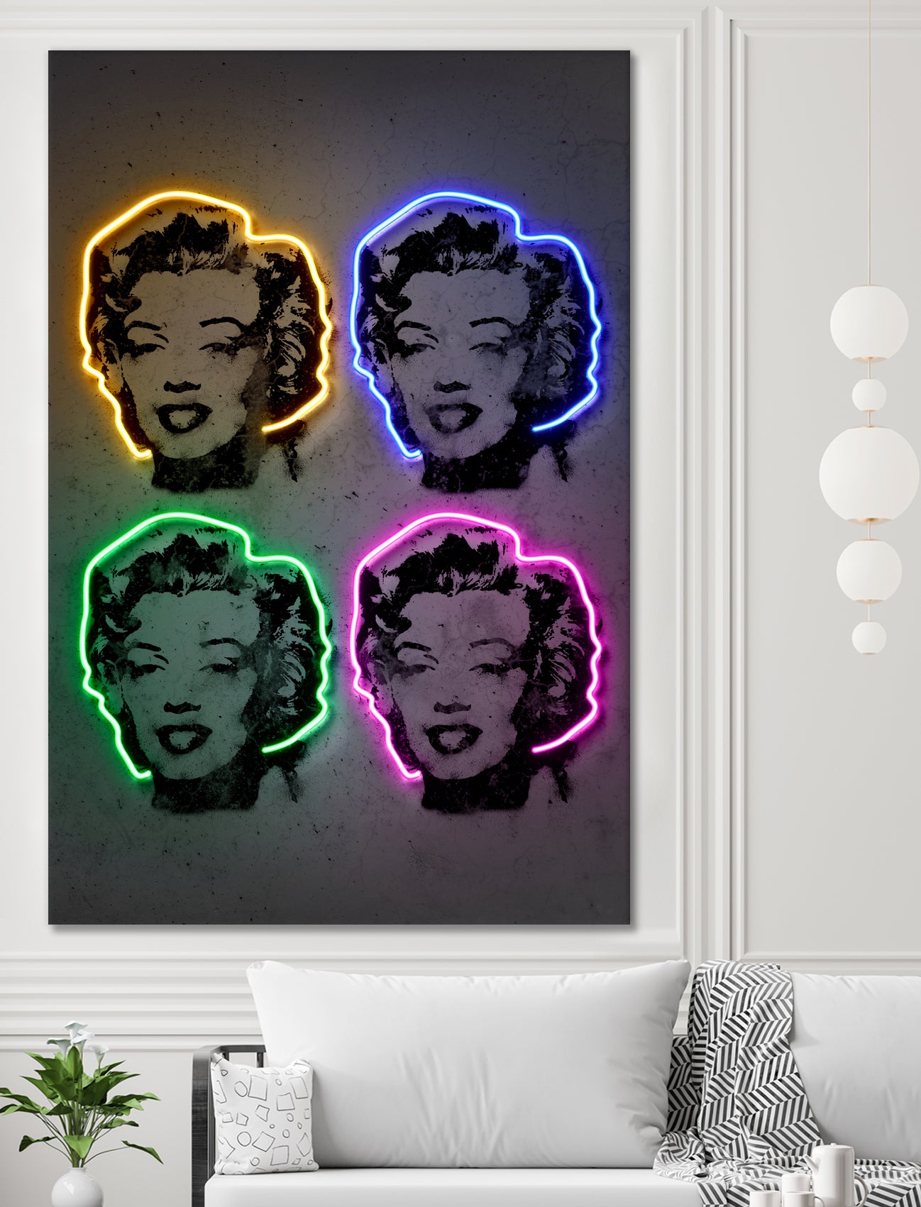 Marilyn Pop by Octavian Mihai Mielu on GIANT ART - gray photo manipulation