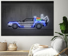 DeLorean by Octavian Mihai Mielu on GIANT ART - blue photo manipulation