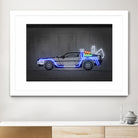 DeLorean by Octavian Mihai Mielu on GIANT ART - blue photo manipulation