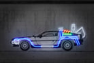 DeLorean by Octavian Mihai Mielu on GIANT ART - blue photo manipulation