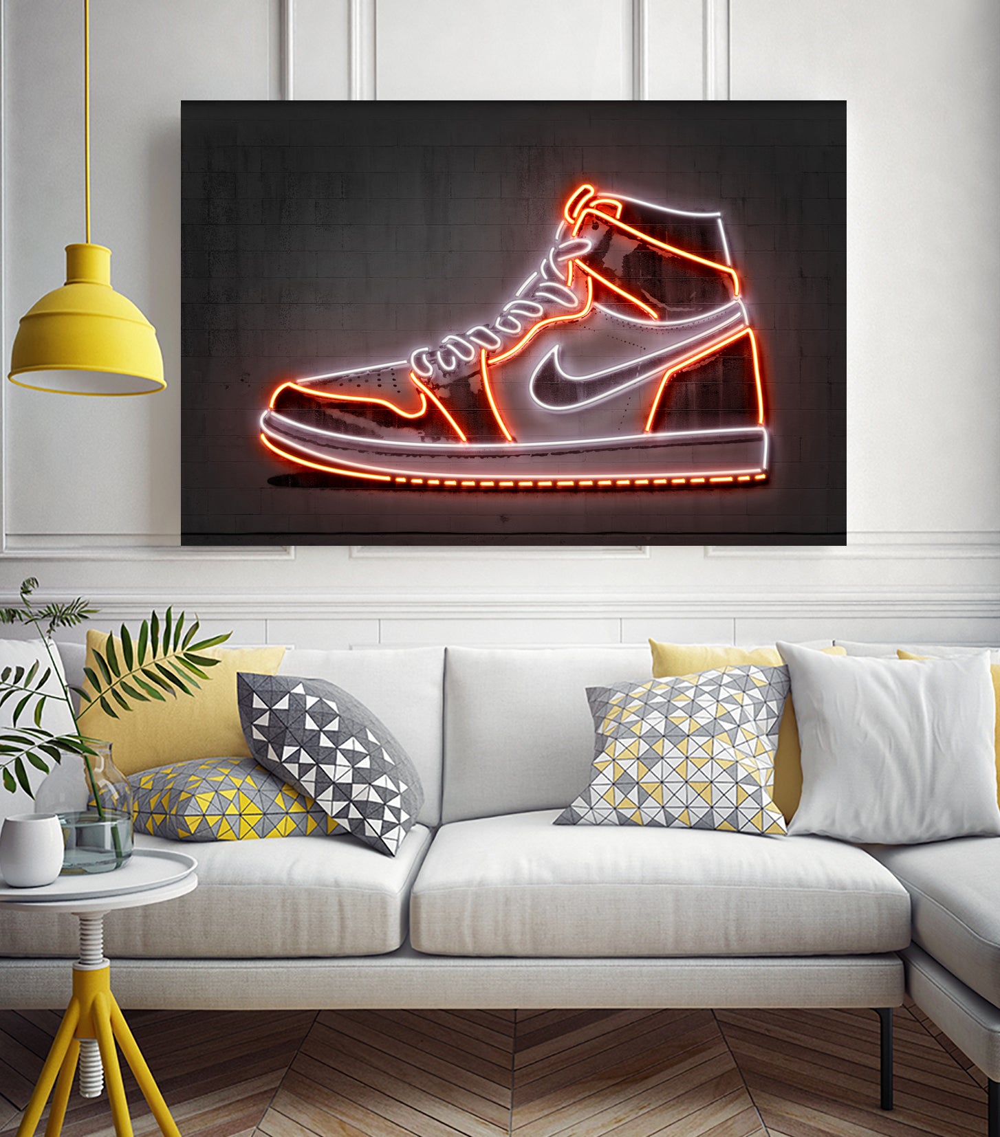 Jordan I by Octavian Mihai Mielu on GIANT ART - red photo manipulation