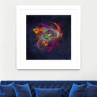 fractal Other Side by Justyna Jaszke on GIANT ART - blue digital painting