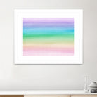 Pastel Unicorn Rainbow Watercolor Dream #1 #painting by Anita & Bella Jantz on GIANT ART - fuchsia digital painting