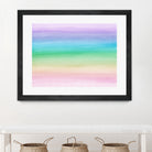 Pastel Unicorn Rainbow Watercolor Dream #1 #painting by Anita & Bella Jantz on GIANT ART - fuchsia digital painting