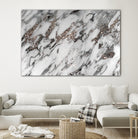 Classic White Marble Silver Glitter Glam #1 (Faux Glitter) by Anita & Bella Jantz on GIANT ART - white photo manipulation