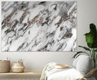 Classic White Marble Silver Glitter Glam #1 (Faux Glitter) by Anita & Bella Jantz on GIANT ART - white photo manipulation