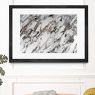 Classic White Marble Silver Glitter Glam #1 (Faux Glitter) by Anita & Bella Jantz on GIANT ART - white photo manipulation