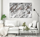 Classic White Marble Silver Glitter Glam #1 (Faux Glitter) by Anita & Bella Jantz on GIANT ART - white photo manipulation