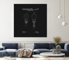 Thomas Edison Light Bulb Patent - Black by Finlay McNevin on GIANT ART - black typography