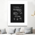 Colt 1911 Handgun Patent - Black by Finlay McNevin on GIANT ART - black typography