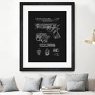 Colt 1911 Handgun Patent - Black by Finlay McNevin on GIANT ART - black typography