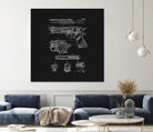 Colt 1911 Handgun Patent - Black by Finlay McNevin on GIANT ART - black typography