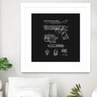 Colt 1911 Handgun Patent - Black by Finlay McNevin on GIANT ART - black typography