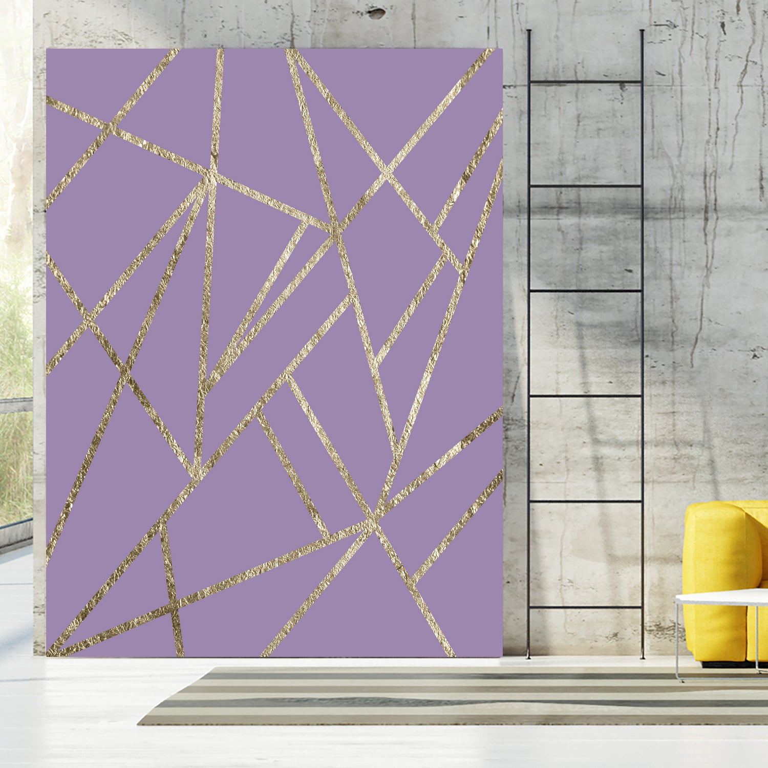 Classic Lavender Gold Geo #1 #geometric #decor #art by Anita & Bella Jantz on GIANT ART - fuchsia digital drawing